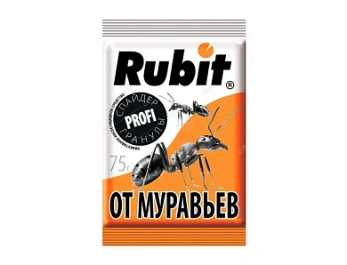 RUBIT Спайдер гранулы от муравьев, 75гр.
