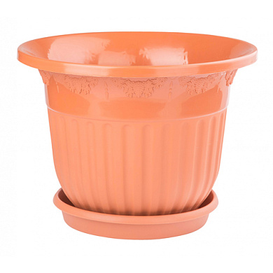 Горшок Лозанна 25л., коричневый