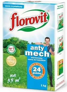 Флоровит для газона антимох, 1 кг. в магазине садовник